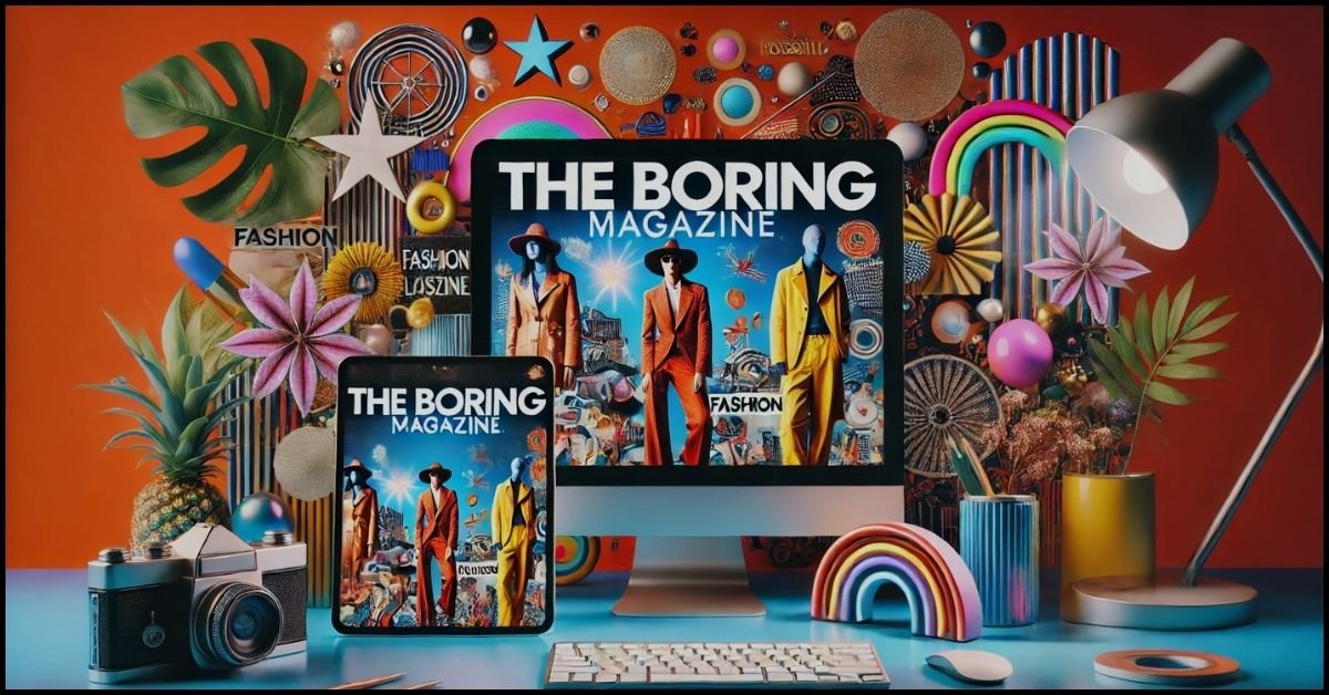 "The Boring Magazine website homepage"